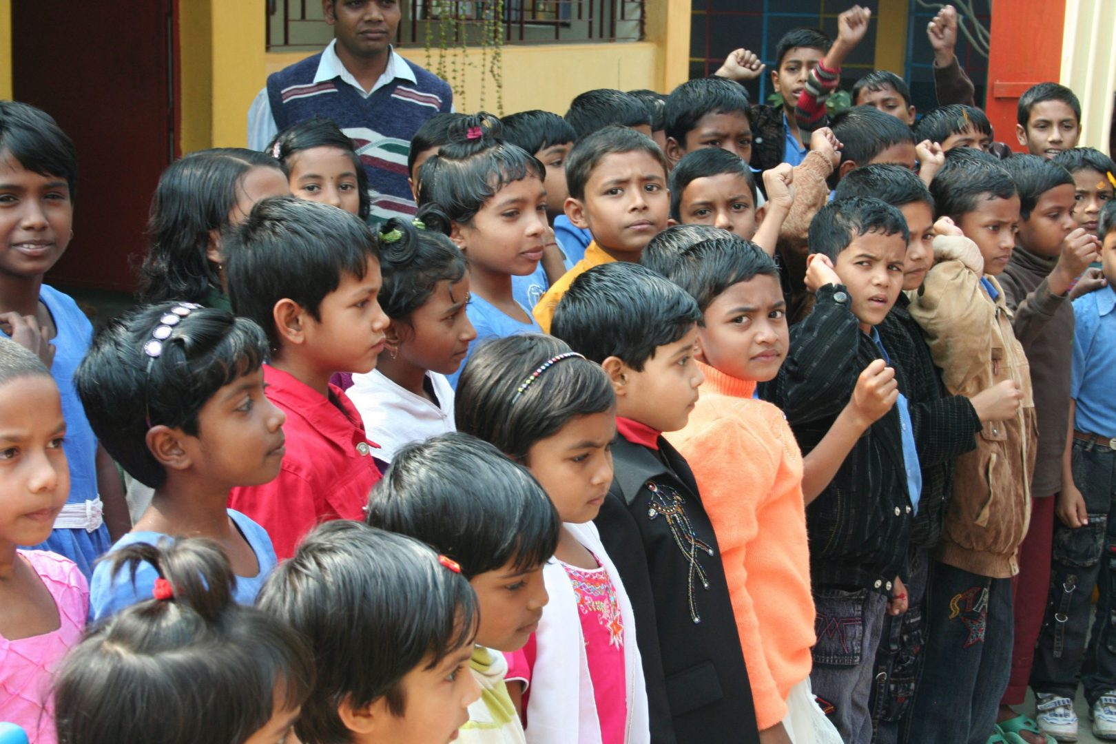 Dívky v Bangladéši ve škole