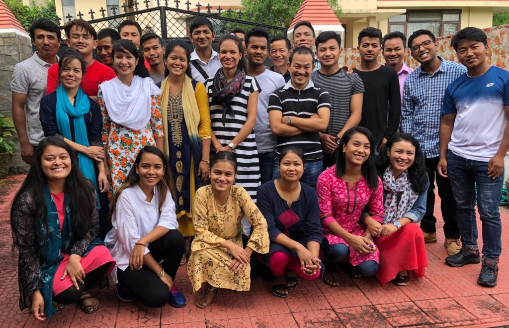 Nepálští studenti biblických škol v Indii.