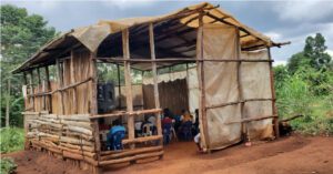 Nová budova křesťanského kostela.